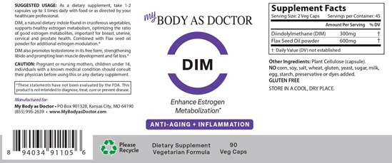 DIM Estrogen Balance Bottle