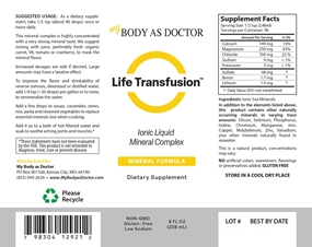 Life Transfusion Liquid Minerals - 8oz