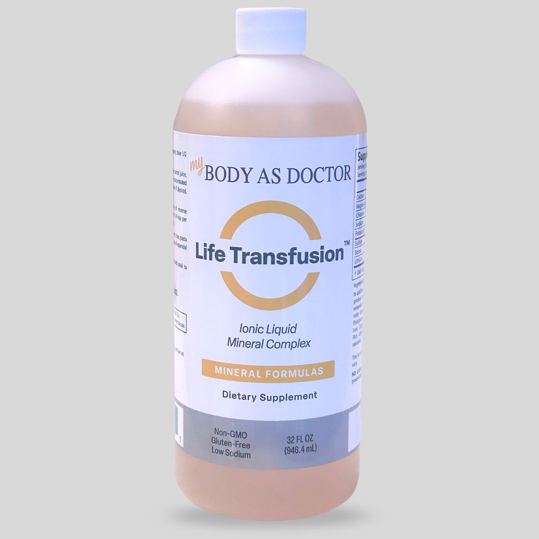 Life Transfusion Minerals - 32oz Spa Size minerals,magnesium,potassium,electrolytes,ionic,trace,minerals,research,ionic,colloidal