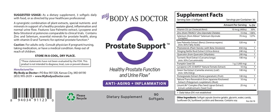 Prostate Support Clinical Strength dietary supplement