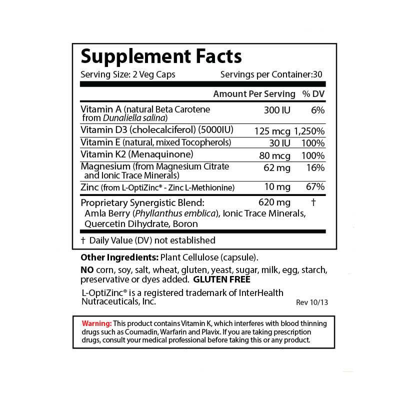 Ultra D3 advanced vitamin D Supplement Facts