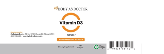 Vitamin D3 2000 IU Softgels - NT1037