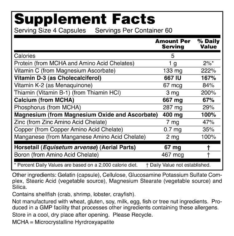 Bone Density Skeletal Support Bottle