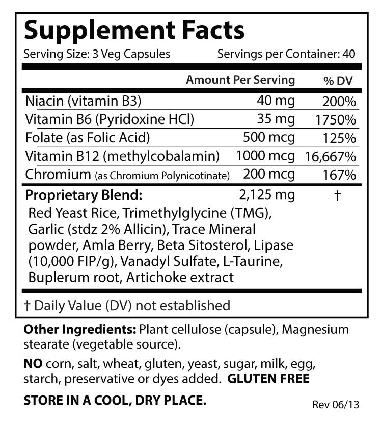 Cholesteine Cholesterol & Homocysteine Control Bottle