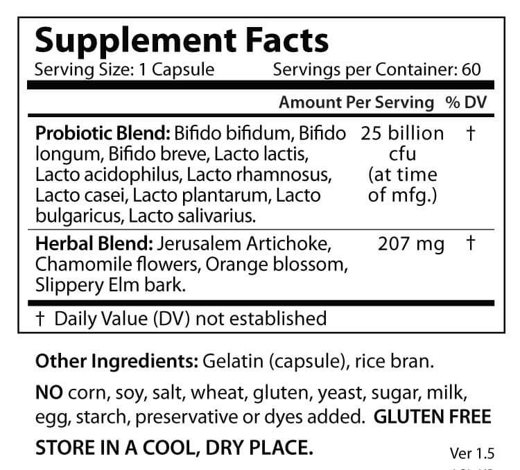 Probiotic Max Ingredients