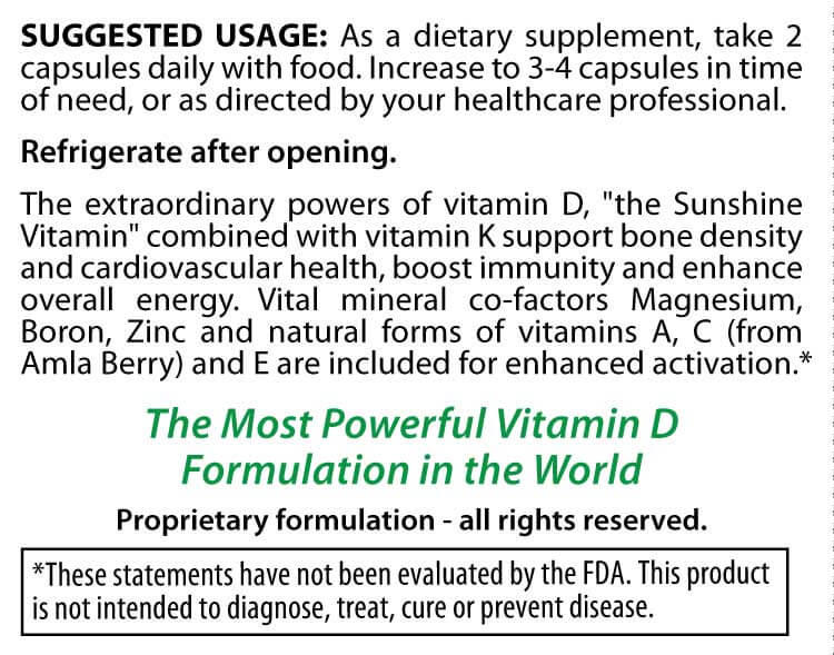 Ultra D3 - Vitamin D + K Bottle