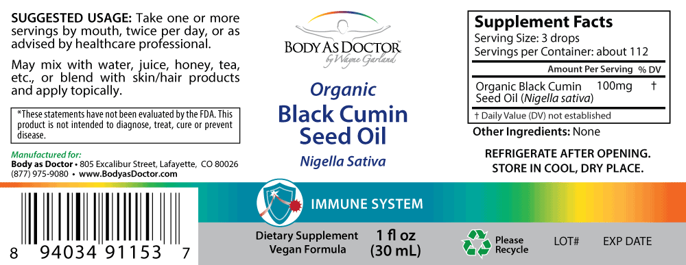 Black Cumin Seed Oil