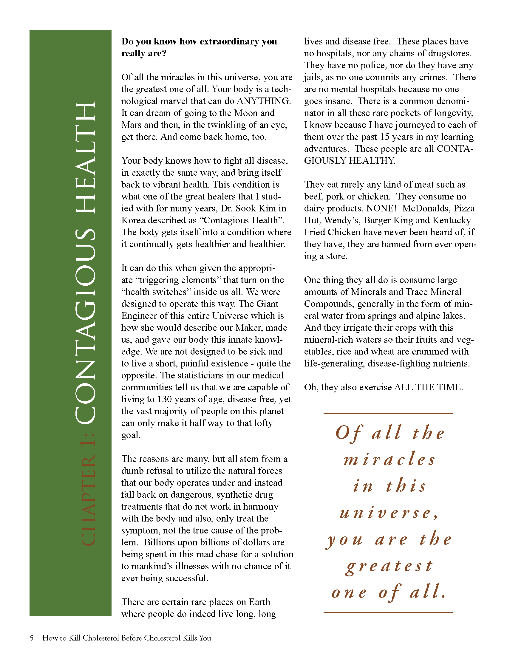 Lower Cholesterol Naturally - Chapter 1, page 1