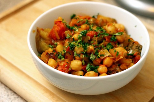 Eggplant and Chickpea Curry